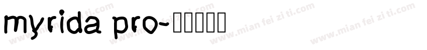 myrida pro字体转换